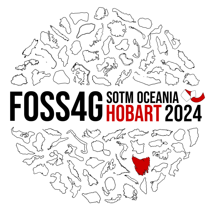 FOSS4G Oceania 2024 logo